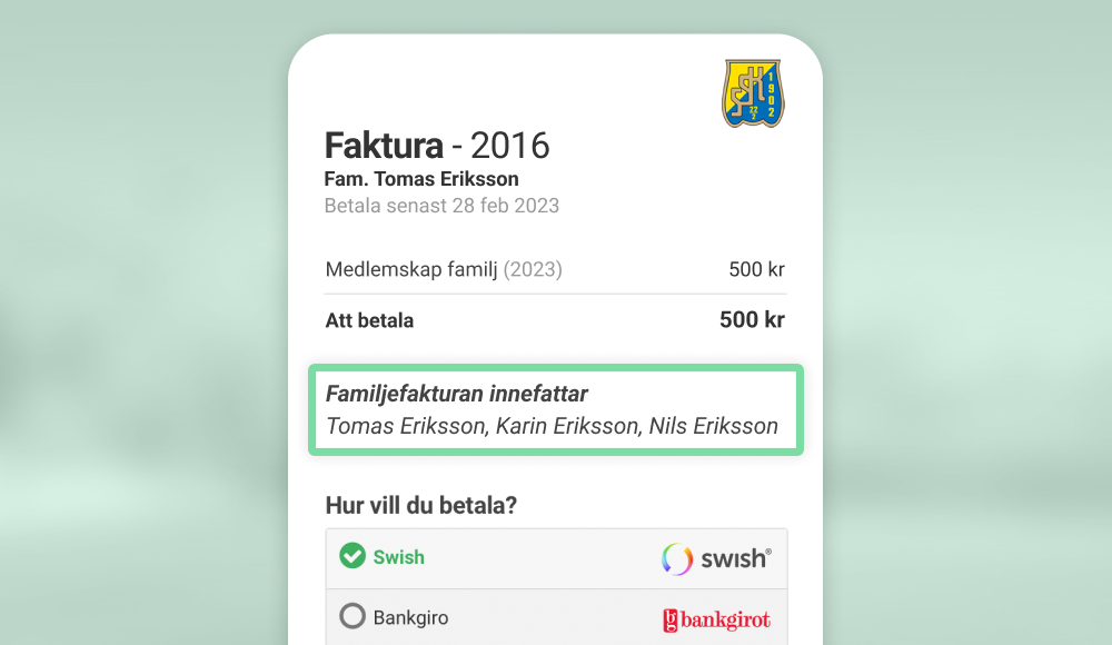 Hantera familjemedlemskap